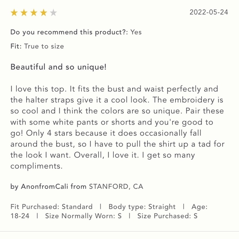 Anthropologie NWT Avril Embroidered Striped Knit Halter Size M. - Picture 8 of 13